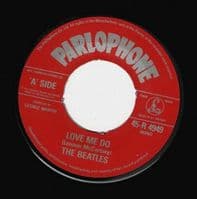 THE BEATLES Love Me Do Vinyl Record 7 Inch Parlophone 1982.